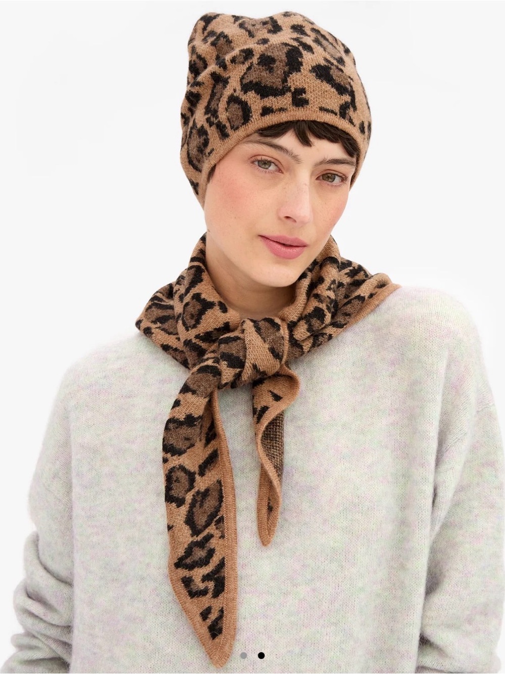 Clare V TRIANGLE SCARF - Camel Jaguar baby alpaca wool NWT $145